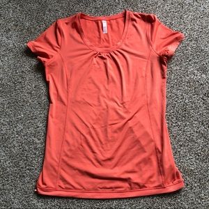 •Lucy• coral workout shirt